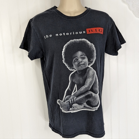 VINTAGE Notorious BIG Biggie Smalls Graphic TShirt Unisex Sz S - Picture 2 of 11